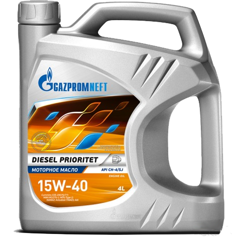 Масло Gazpromneft Diesel Prioritet 15W-40 API CH-4/SL, ASEA E7, A3/B3 (4 л) ОНПЗ