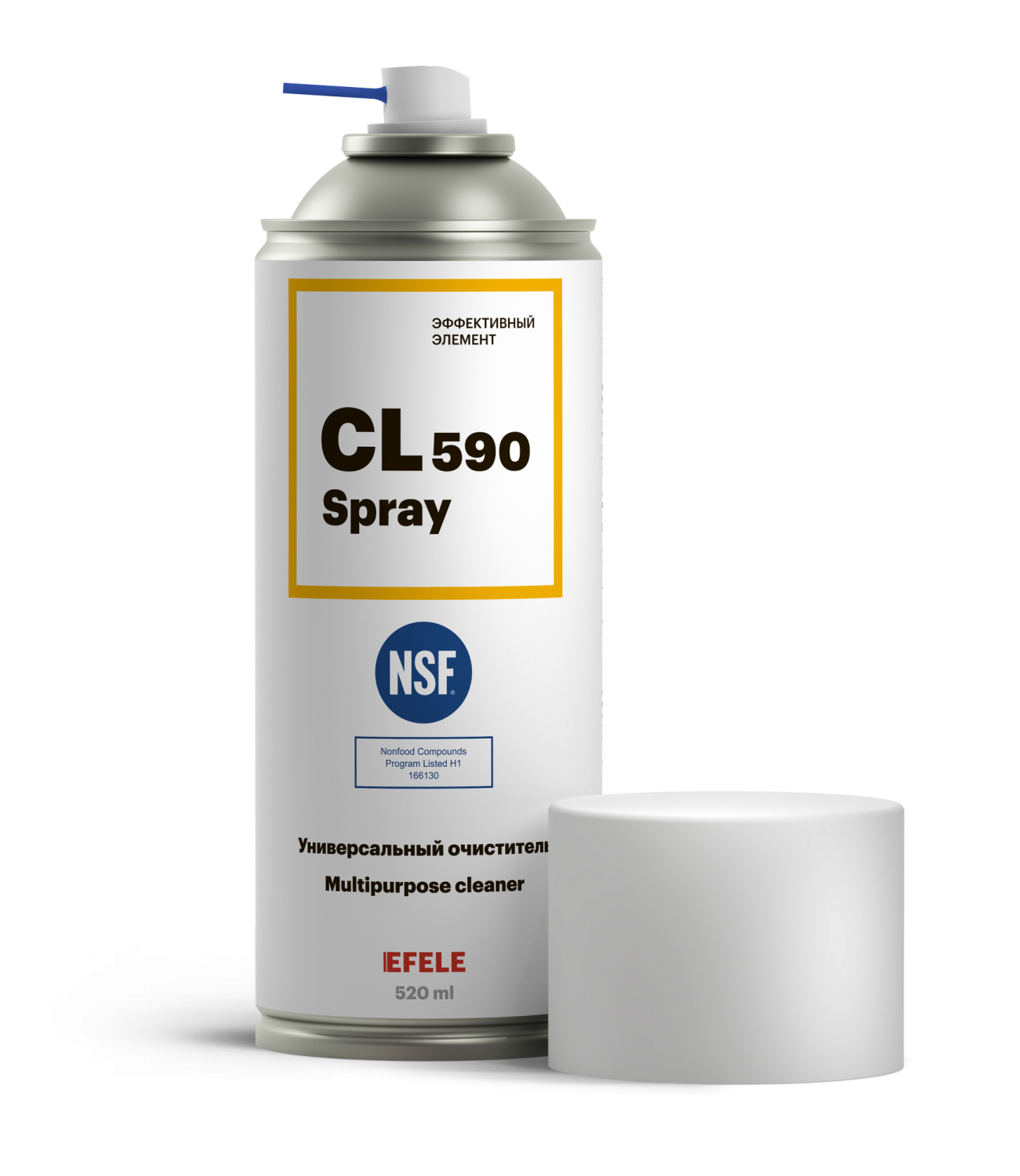  Универсальный очиститель с пищевым допуском NSF H1 EFELE CL-590 Spray (520 мл)