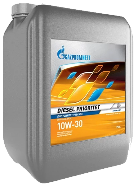 Масло Gazpromneft Diesel Prioritet 10W-30 API CH-4/SL, ASEA E7, A3/B4 (20 л) ОНПЗ