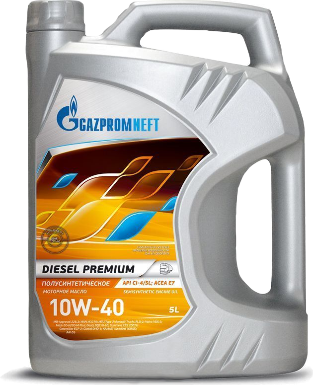 Масло Gazpromneft Diesel Premium 10W-40 API CI-4/SL (5 л) ОНПЗ