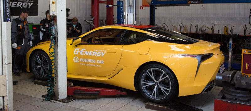 Масла G-Energy успешно прошли испытания в автомобиле Lexus LС 500