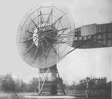 Первый ветряной генератор 1890 года