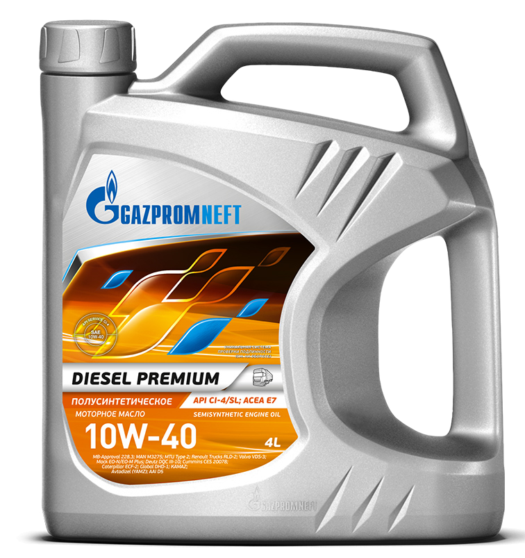 Масло Gazpromneft Diesel Premium 10W-40 API CI-4/SL (4 л) ОНПЗ